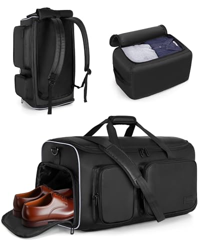 50L Convertible Garment Duffle Bag Backpack with Removable Bag