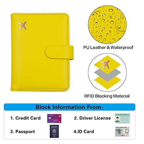 Premium Leather Passport Holder Covers Case