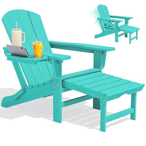 Folding Adjustable Adirondack Chair with Footrest