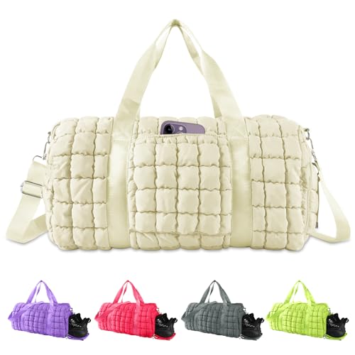 Quilted Travel Duffle Bag Gym Bag for Women