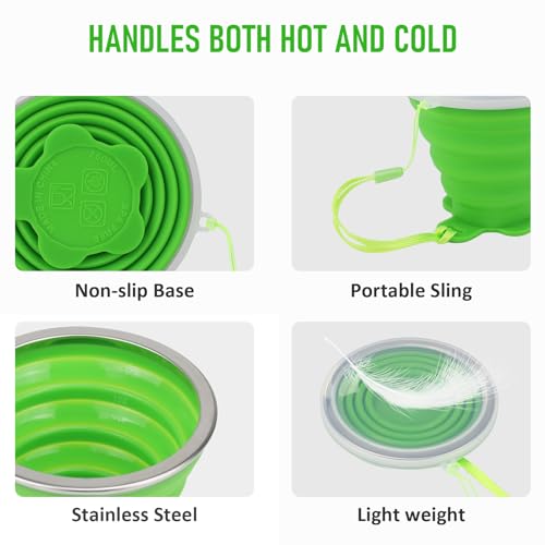 Silicone Collapsible Travel Cup (2 Count)