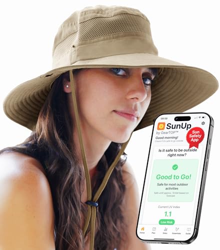 Safari Hat for Men Sun Hats for Women UV Protection UPF 50+ Fishing