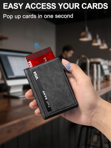 Wallet for Men RFID Blocking Minimalist Card Holder Wallet for 12