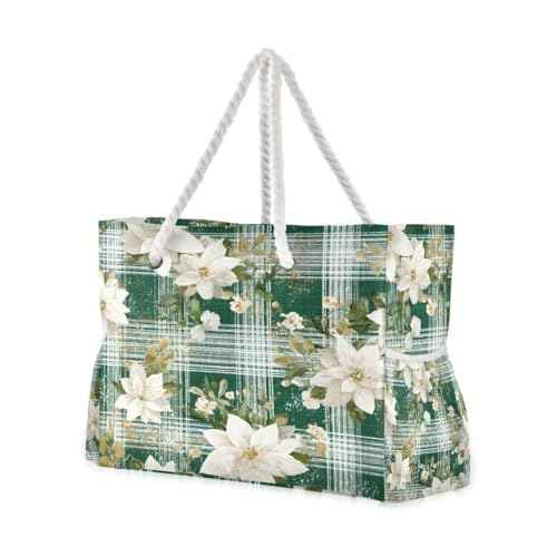 Large Beach Bags Totes Canvas Tote Shoulder Bag Soft Wave Water Resistant Bags for Gym Travel Daily Ocean