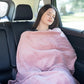 Premium Soft Rolled Travel Blanket Airplane Long Flights
