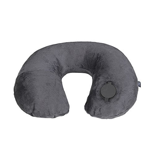 Lewis N Clark Compact Portable Adjustable and Inflatable Cervical Neck Pillow for Travel