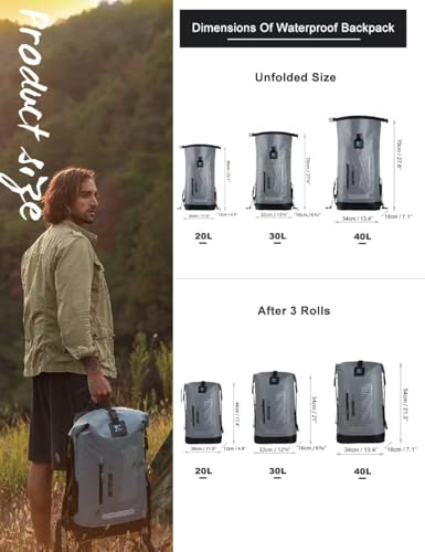 Waterproof Backpack for Men 20L