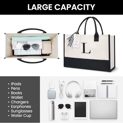 Initial Tote Bag
