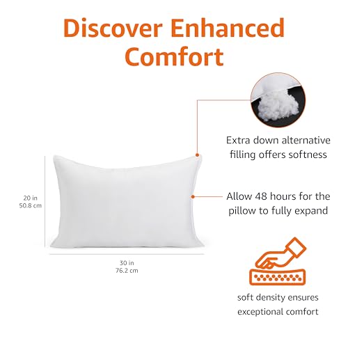 Down Alternative Pillows for Stomach and Back Sleepers (2 Count)