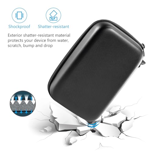 Hard Travel Electronic Organizer Case for MacBook Power Adapter Chargers Cables Power Bank Apple Magic Mouse Apple Pencil USB Flash Disk SD Card Small Portable Accessories Bag