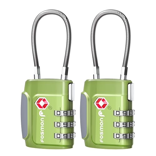 TSA Approved Cable Luggage Locks (2 Count)