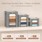 Blanket Storage Bins with Metal Frame for Closet (6 Count)