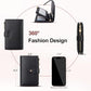 Wallet Women RFID Blocking Leather Trifold Clutch Wallet Credit Card Holder Ladies Travel Wallet Purse with Passport