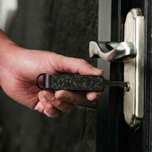 Metallic Aluminum Black Forge Carbon Fiber Key Organizer holder