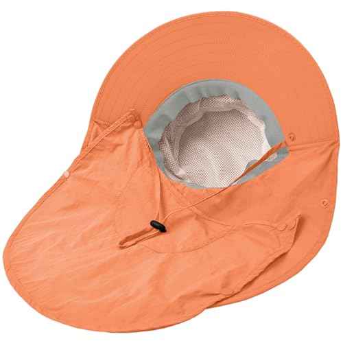 Sun Hat for Men Women with Neck Flap