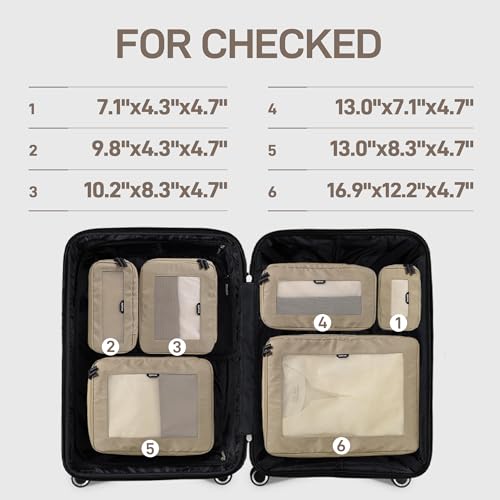 TripCozy Compression Packing Cubes