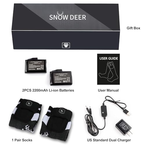 Upgraded Rechargeable Electric Heated Socks