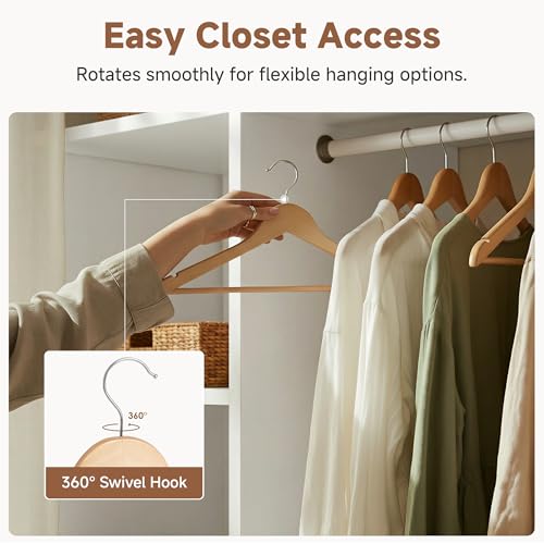 Wooden Coat Hangers (20 Count)