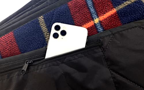 Waterproof 350 GSM Fleece or Sherpa Stadium Blanket