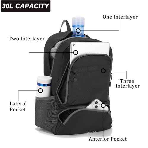 30L Hiking Backpack Lightweight Day Packs
