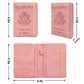 Premium Leather Passport Holder Covers Case