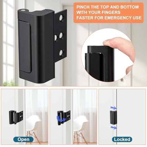 2 Pack Home Security Door Lock (2 Count)