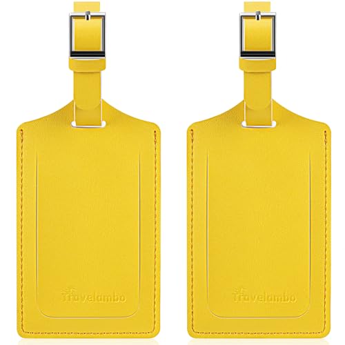 2 Pack Luggage Tags for Suitcases Airplane Travel Essentials (2 Count)