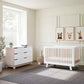Hudson 3-in-1 Convertible Baby Crib, White & Washed Natural