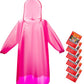 6 & 20 & 50 Pack Disposable Rain Ponchos for Adults (20 Count)