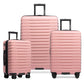 Boren Expandable Hardside Rugged Travel Luggage with 8 Spinner Wheels (3 Piece)