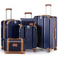 Luggage Set 3 Piece Luggage with PC+ABS Hardshell TSA Lock Spinner Wheels Carry on Lightweight Suitcase Cup Holder