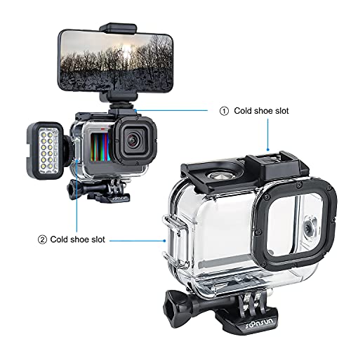 196FT 60M Waterproof Case for GoPro Hero 13 12 11 10 9 Black