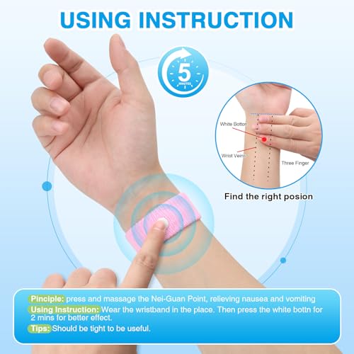 Motion Sickness Bracelets for Adults (6 Count)