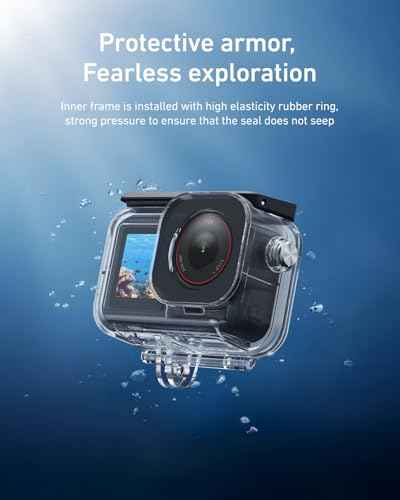 Waterproof Case Combo for Action 6 Underwater Housing Shell Cage + Floating Stick 60M