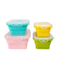 Set of 4 Collapsible Silicone Food Storage Container