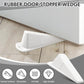 2 Pcs Heavy Duty Rubber Door Stops Wedge Stackable (2 Count)