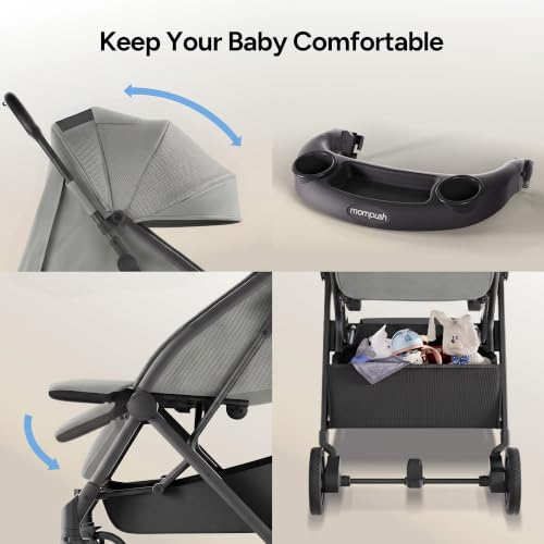 Lithe V2 Lightweight Travel Stroller Snack Tray Included