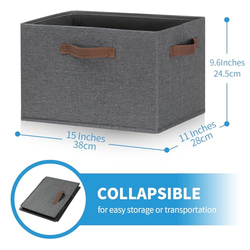 Large Fabric Storage Bins 6 Pack