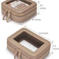 Clear Makeup Case Toiletry Bag Travel Medium Clear Cosmetic Bag with Zipper (2 Count)