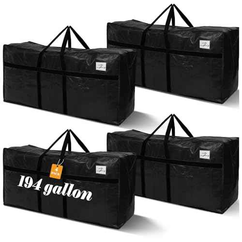 4 Pcs 194 Gallon Extra Large Moving Bags Heavy Duty Storage Bag (4 Count)