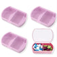 4PCS Small Pill Case Travel Pill Box Cute Pill Organizer for Purse Portable Daily Medicine Organizer 2 Compartment Pill Holder for Vitamins (4 Count)