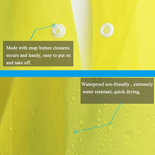 Rain Ponchos for Adults (2 Count)