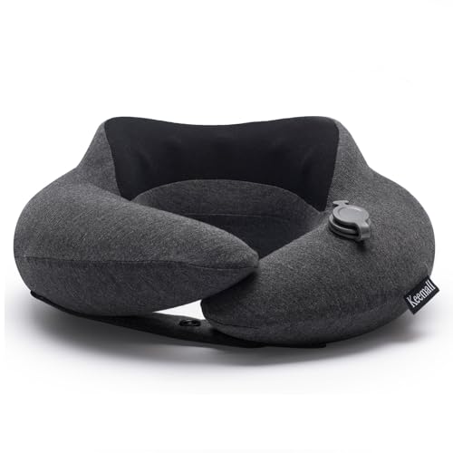 Upgraded Premium Inflatable Travel Neck Pillow for Airplane & Car