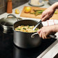 A1 Series Nonstick Straining Sauce Pan with Lid
