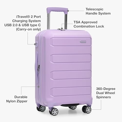Pagosa Hardshell Expandable Luggage with Spinner Wheels