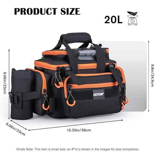 Fishing Tackle Bag with 4 3600 Tackle Boxes