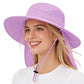 UPF 50+ Wide Brim Sun Hat with Neck Flap
