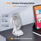 25W 3-in-1 Charging Station for Apple Device, White Foldable Magnetic Wireless Charger, Fast Travel Charging Stand for iPhone17/16/15/14/13/12 Series, Apple Watch/AirPods