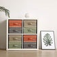 4 Pack Small Fabric Storage Box with Lids (4 Count)