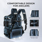 BaitSpace Fishing Backpack with Bait Binder & 2 Rod Holders